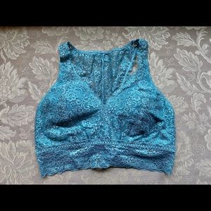 Soma Bralette Lace Plunge Racerback (Jade)